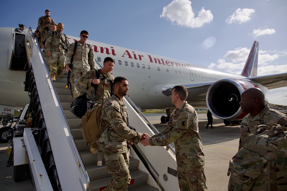 Bravo Battery, 1st Battalion, 1st Air Defense Artillery Regiment returns from Middle East deployment