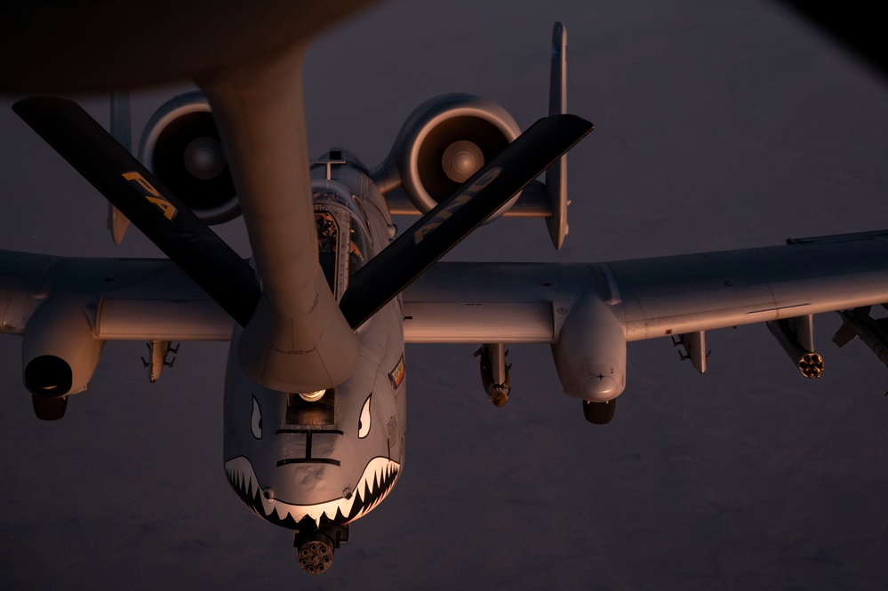 Refueling into the night