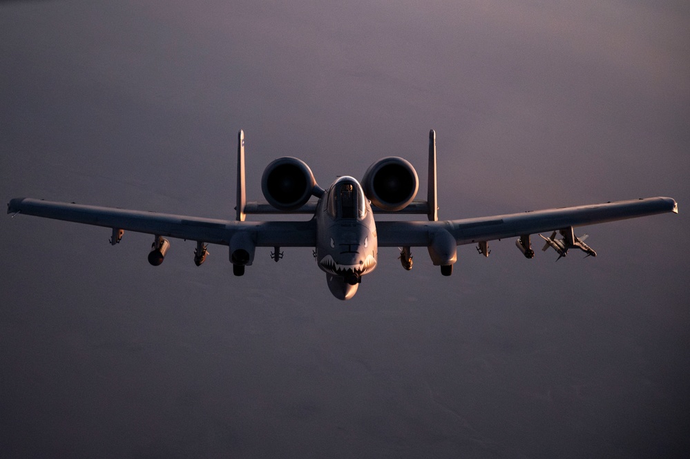 Refueling into the night