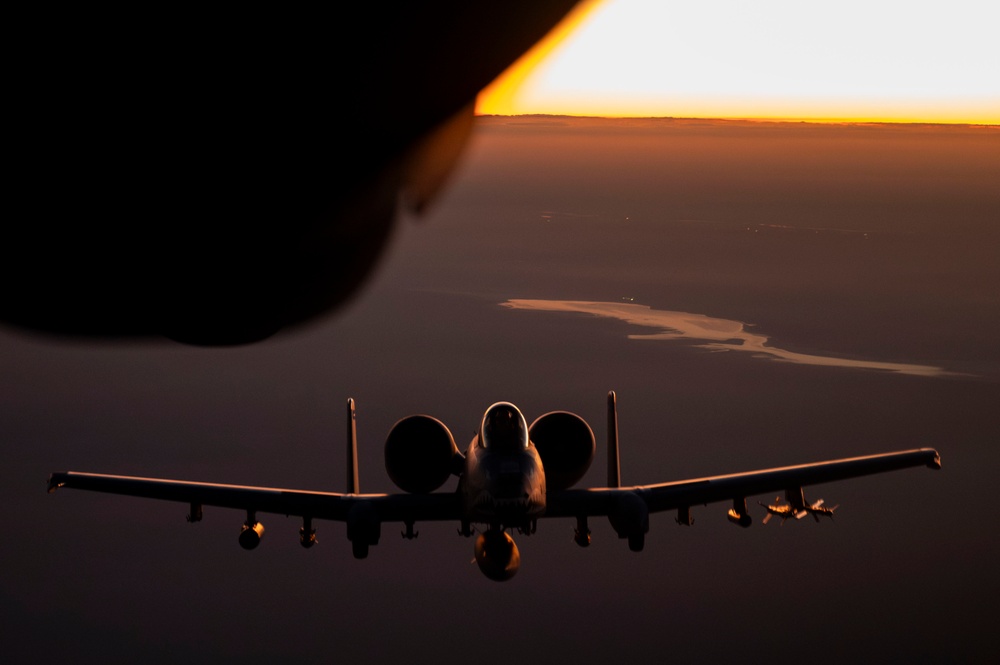 Refueling into the night