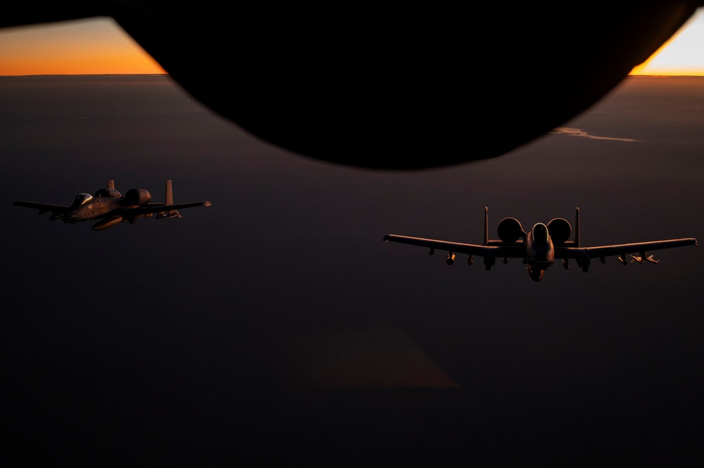 Refueling into the night