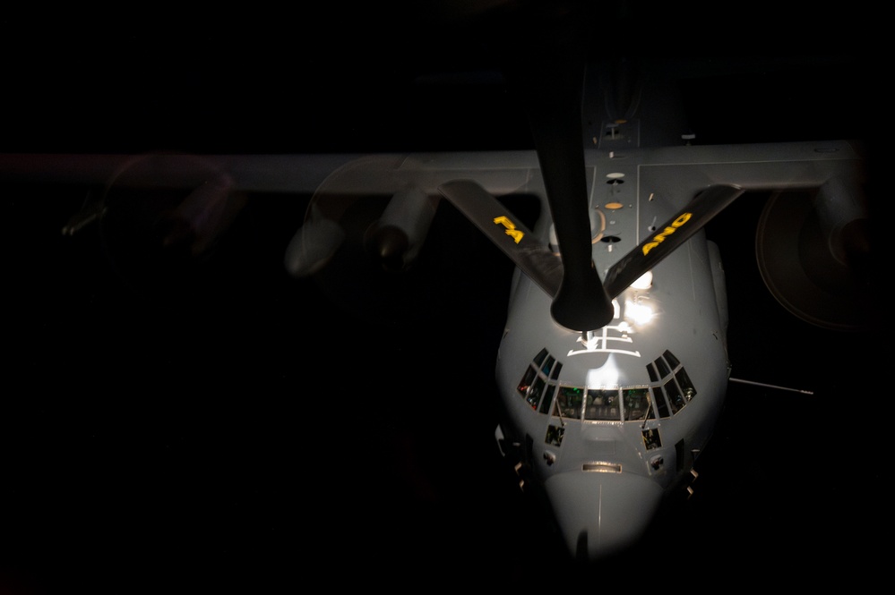 Refueling into the night