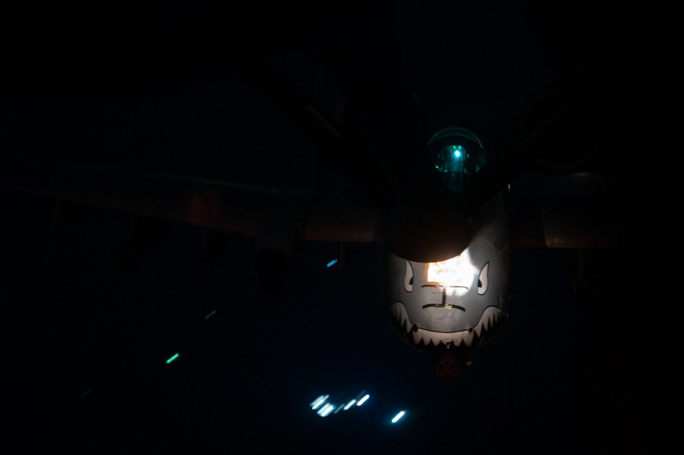 Refueling into the night