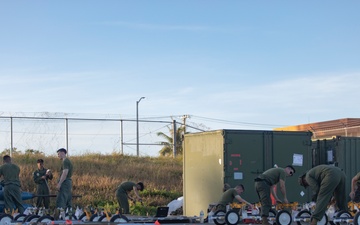 U.S. Marines build and inspect ordnance on Tinian