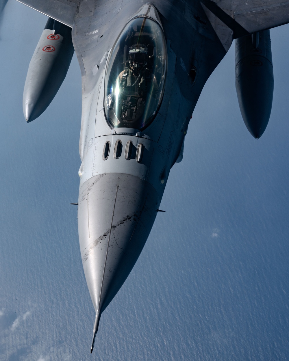 F-16 Fighting Falcons fly routine presence patrol over USCENTCOM AOR