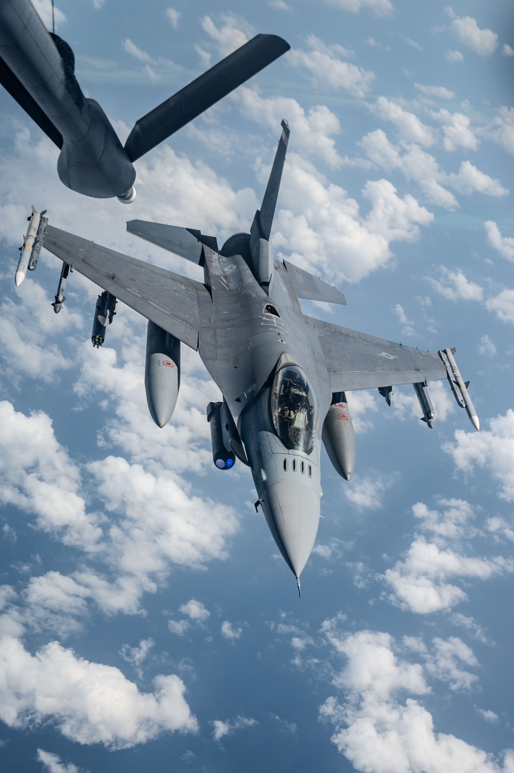 F-16 Fighting Falcons fly routine presence patrol over USCENTCOM AOR