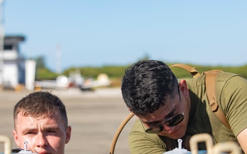 U.S. Marines build and inspect ordnance on Tinian