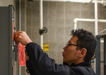 SWESC GL BECC Students Hang Danger Tags