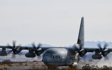 Japan-based KC-130Js continue assault landing zone exercise in California