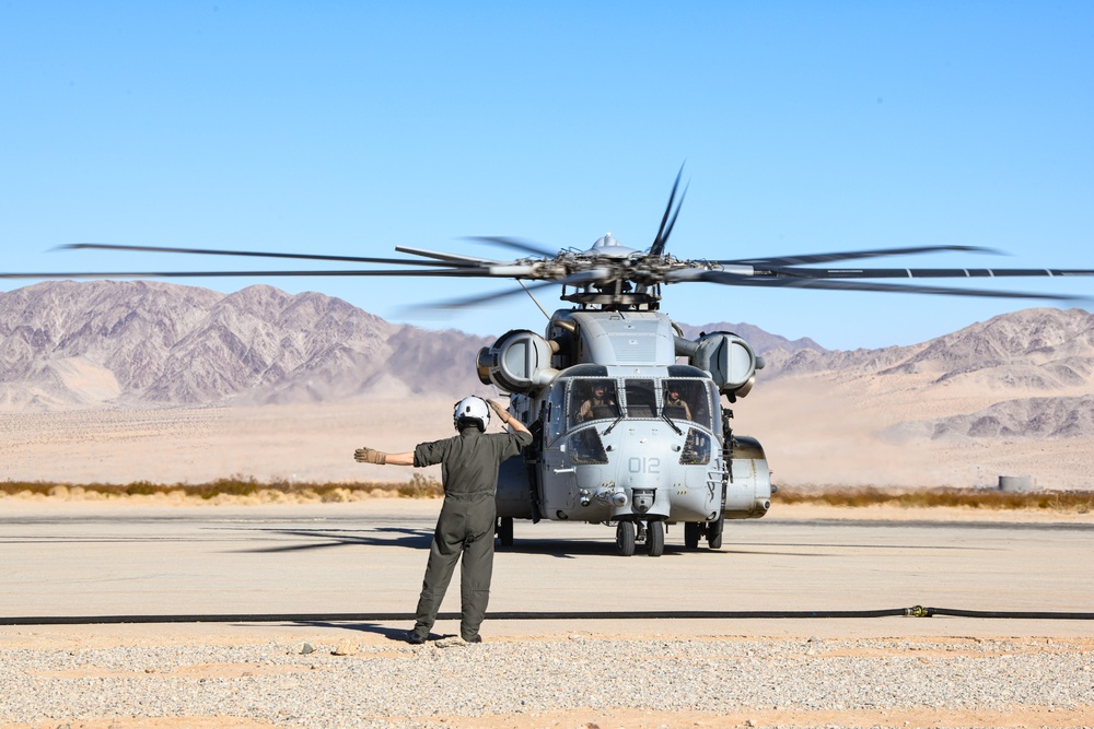 Japan-based Marines perform aviation-delivered ground refueling in California