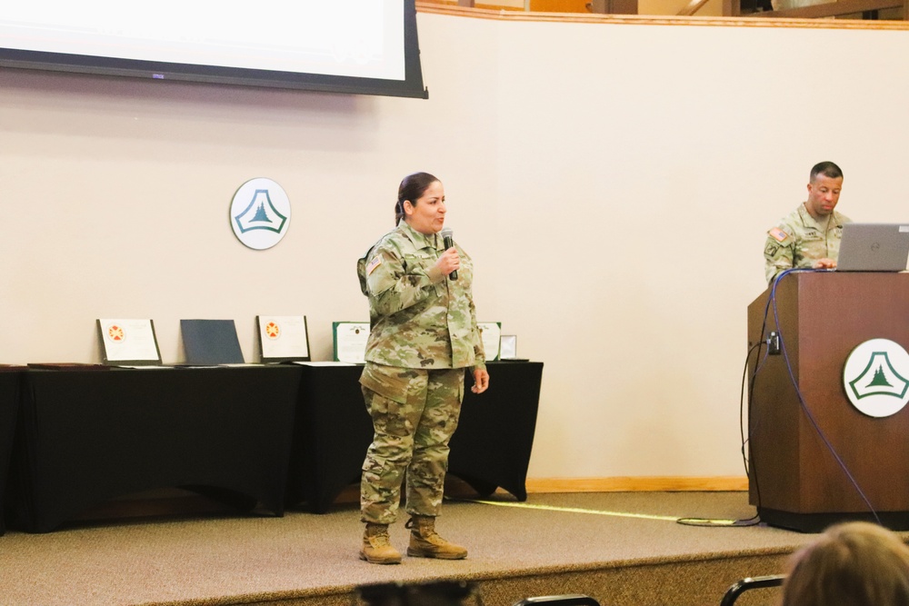 Fort McCoy Garrison commander, command team hold first town hall meeting for workforce for 2025