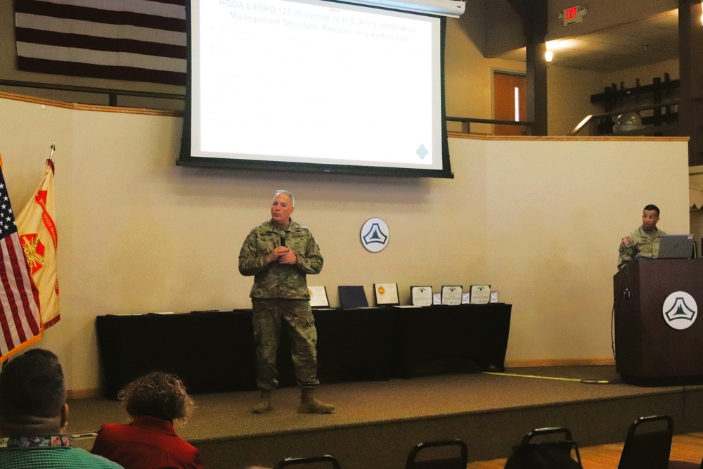 Fort McCoy Garrison commander, command team hold first town hall meeting for workforce for 2025