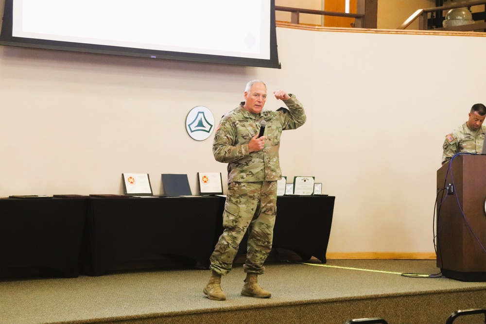 Fort McCoy Garrison commander, command team hold first town hall meeting for workforce for 2025