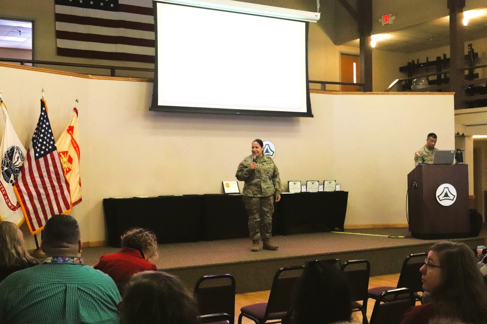 Fort McCoy Garrison commander, command team hold first town hall meeting for workforce for 2025