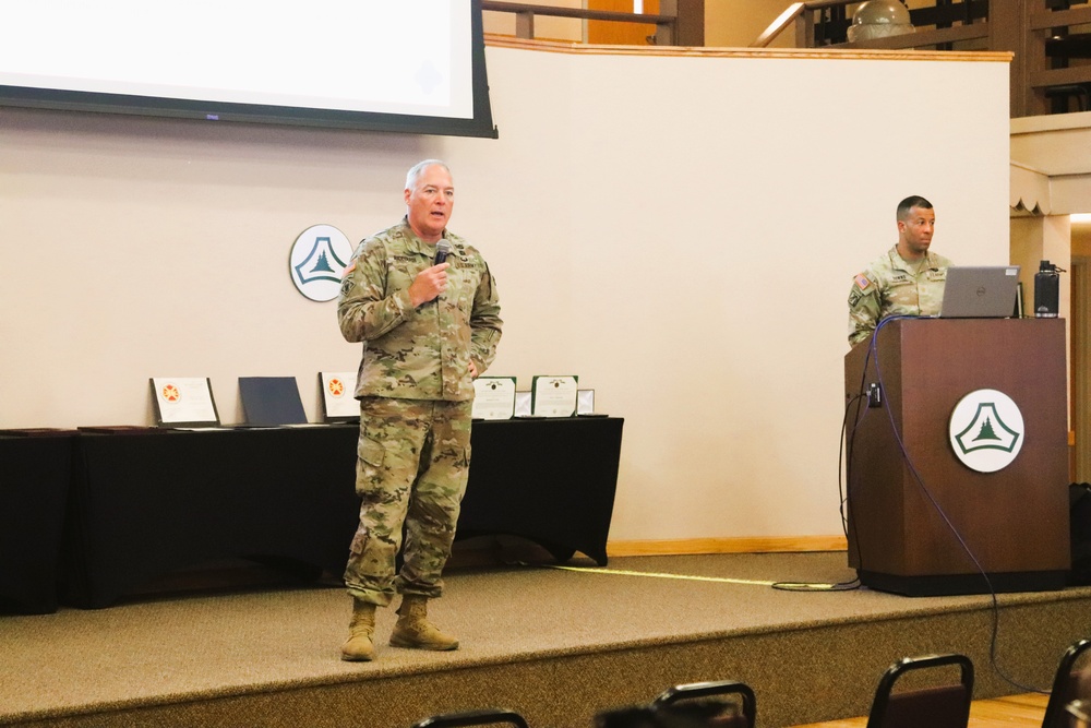 Fort McCoy Garrison commander, command team hold first town hall meeting for workforce for 2025