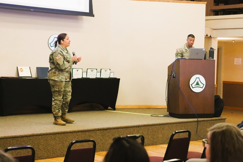 Fort McCoy Garrison commander, command team hold first town hall meeting for workforce for 2025