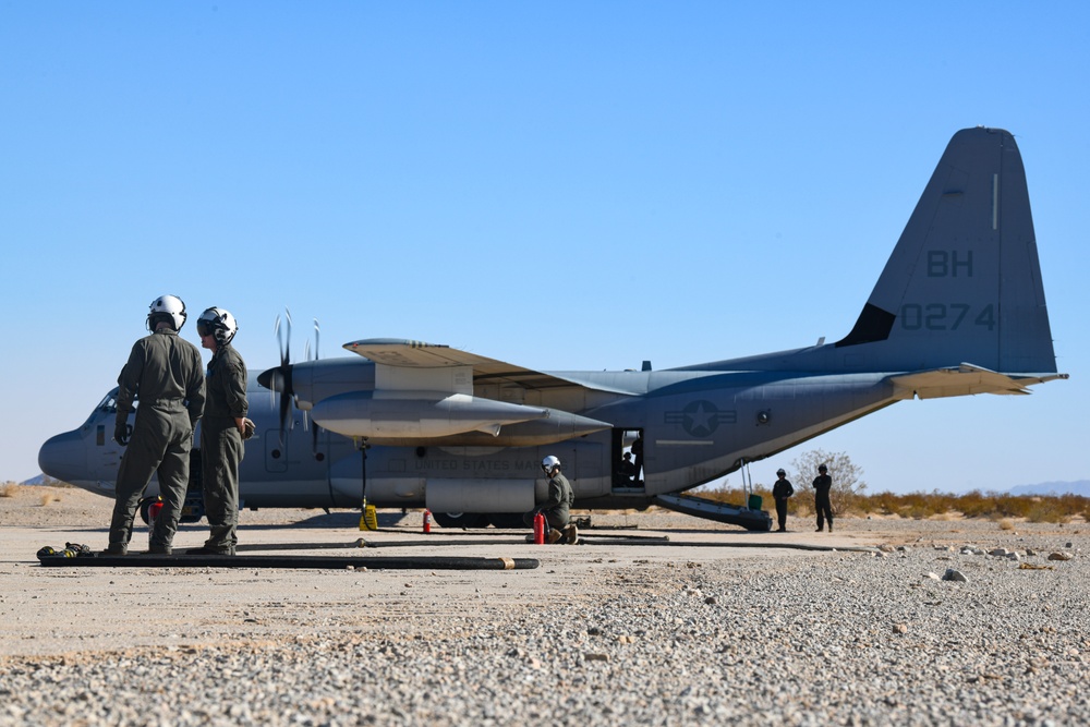 Japan-based Marines perform aviation-delivered ground refueling in California