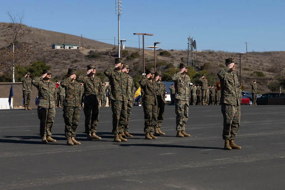 1st Bn., 5th Marines holds change of command ceremony