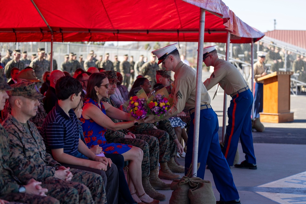 1st Bn., 5th Marines holds change of command ceremony