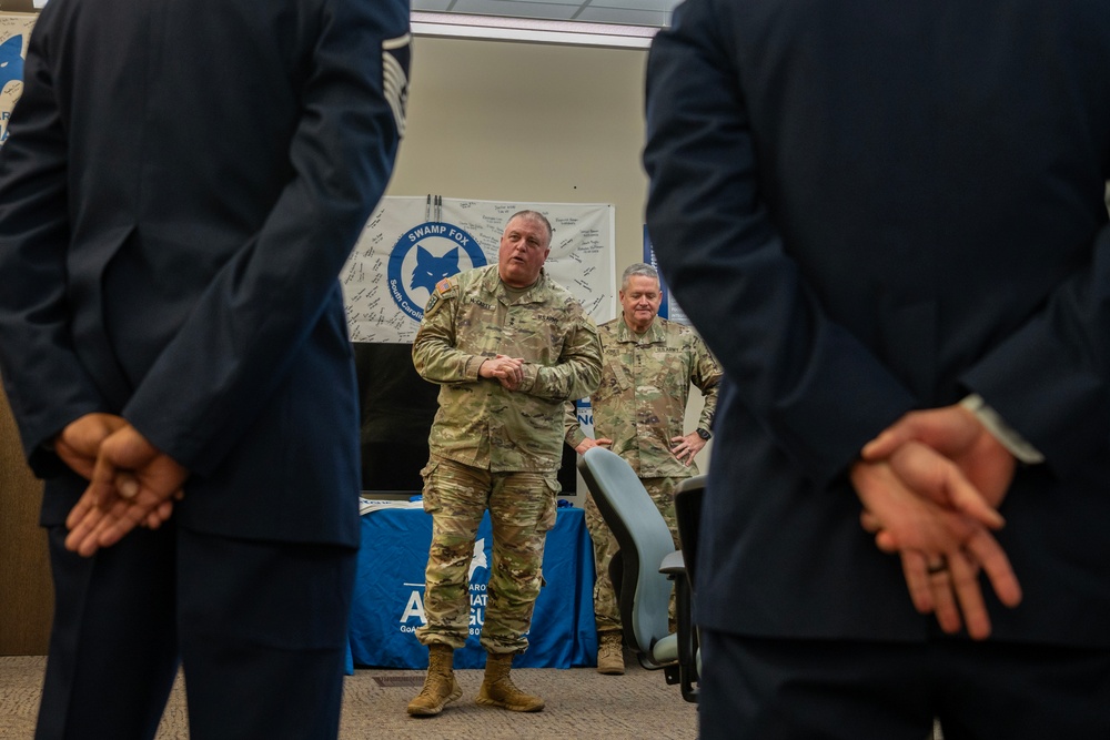 South Carolina TAG recognizes 169th Fighter Wing recruiting team