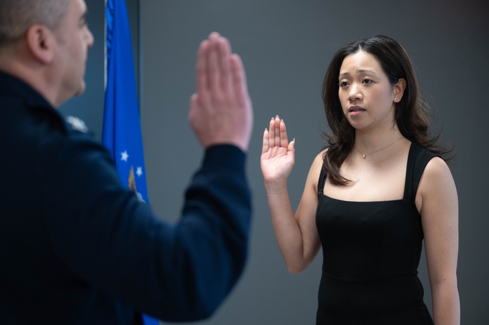 Nurses commissioned in to the Air Force