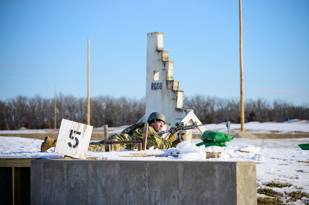 Company A, 35th Engineer Battalion Weapons Pre-qualification Jan. 14, 2025