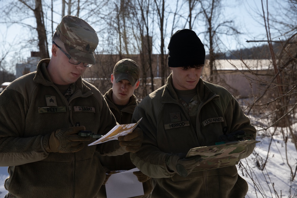 Land navigation training for the WVARNG Best Warrior Competition 2025