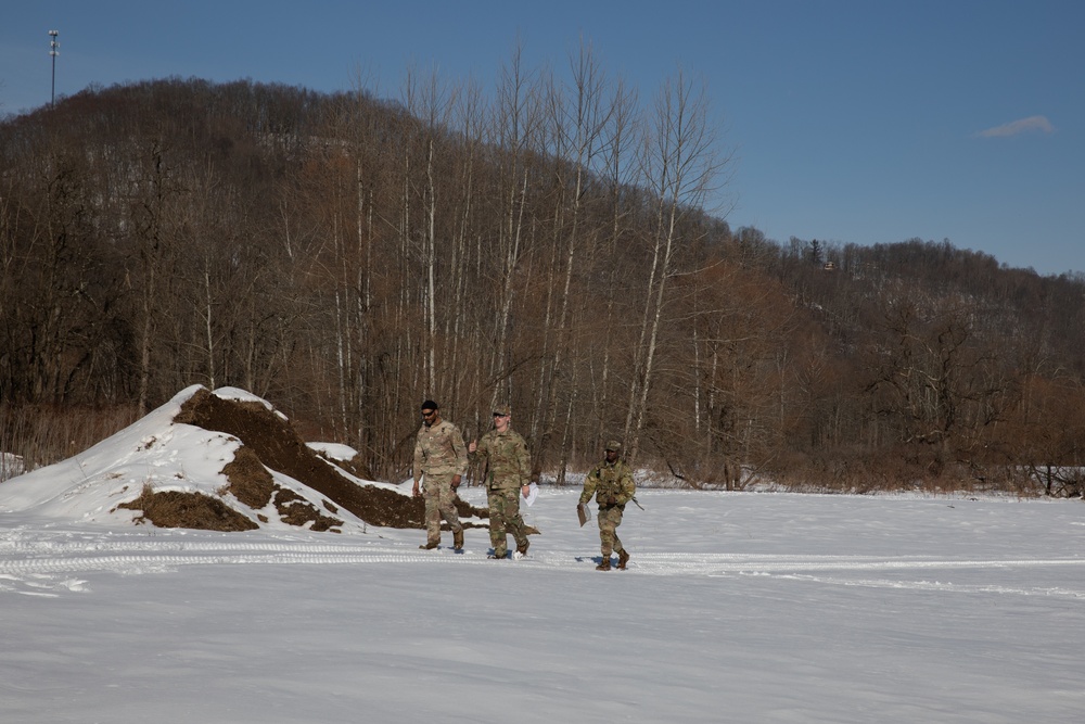 Land navigation training for the WVARNG Best Warrior Competition 2025