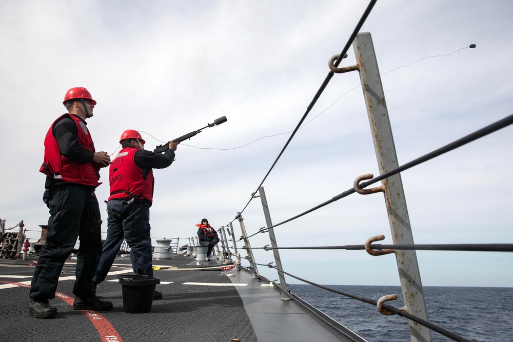 Wayne E. Meyer Conducts Replenishment-at-Sea