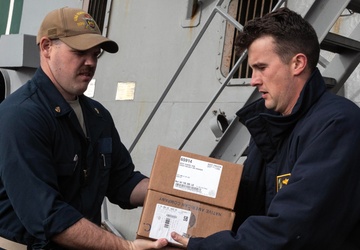 Wayne E. Meyer Conducts Replenishment-at-Sea