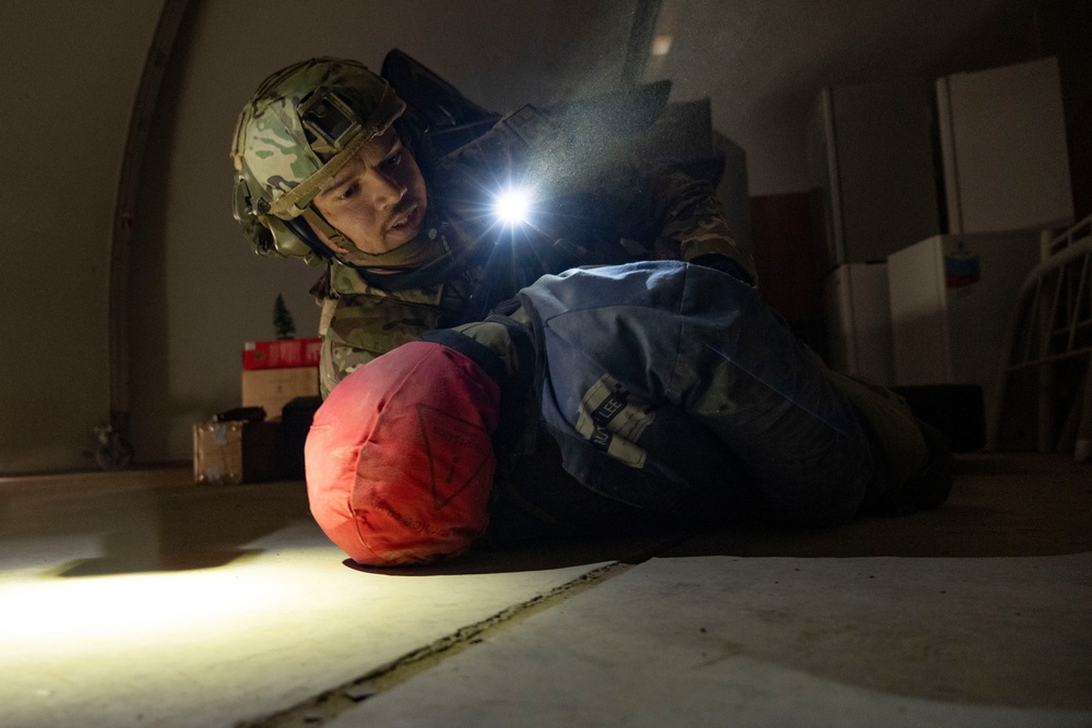 380th ESFS, EOD and ECES Fire participate in active-shooter exercise