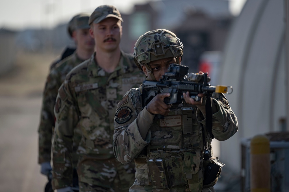 380th ESFS, EOD and ECES Fire participate in active-shooter exercise