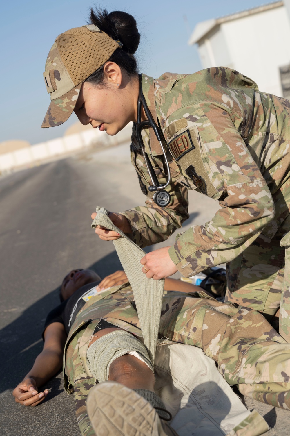380th ESFS, EOD and ECES Fire participate in active-shooter exercise