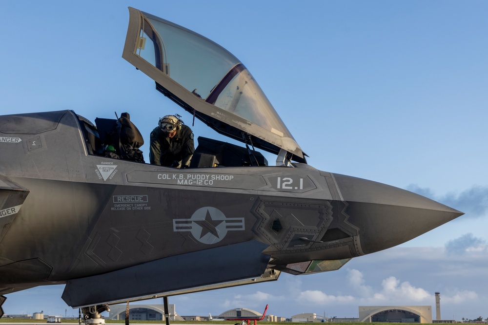 U.S. Marine Corps F-35Bs land in Guam