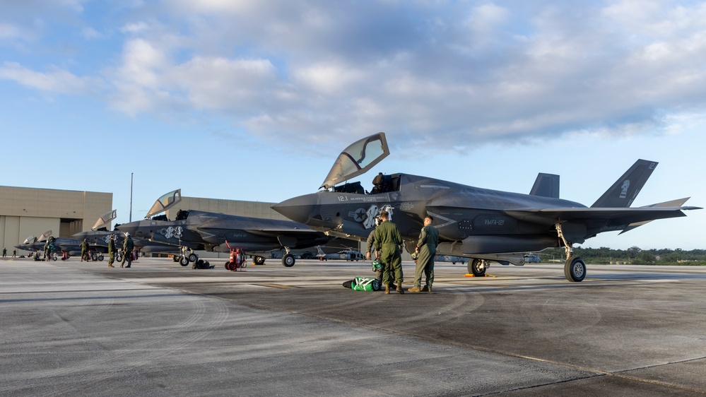 U.S. Marine Corps F-35Bs land in Guam