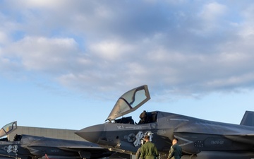 U.S. Marine Corps F-35Bs land in Guam