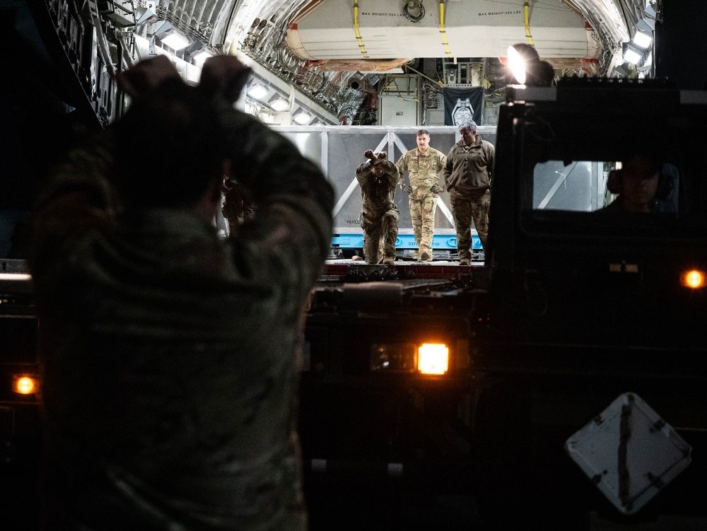 C130 wing replacement delivery at Ramstein