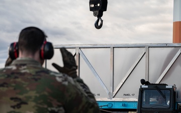 C130 wing replacement delivery at Ramstein