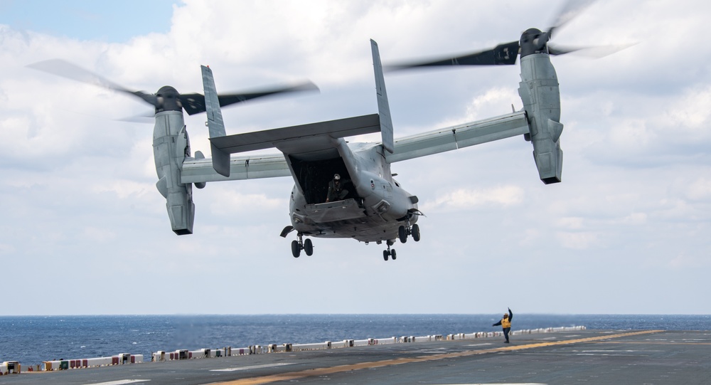 USS America (LHA 6) Conducts Flight Operations