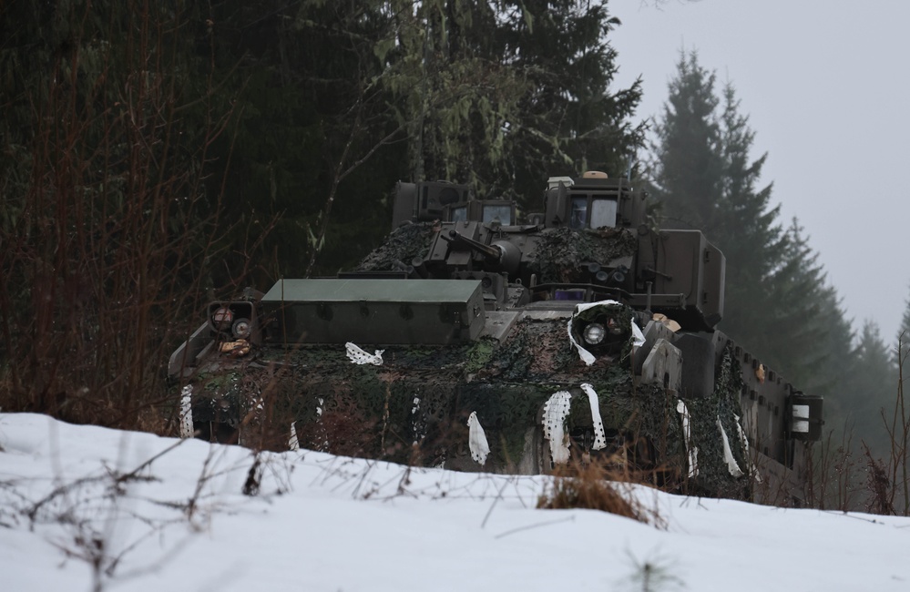 5-7 Cav assist NATO Forces with Training during Exercise Winter Camp