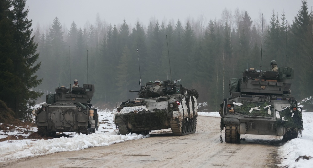 5-7 Cav assist NATO Forces with Training during Exercise Winter Camp