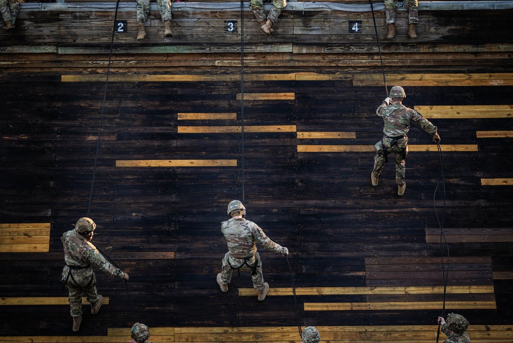 Drill Sergeant Candidates Tackle Victory Tower