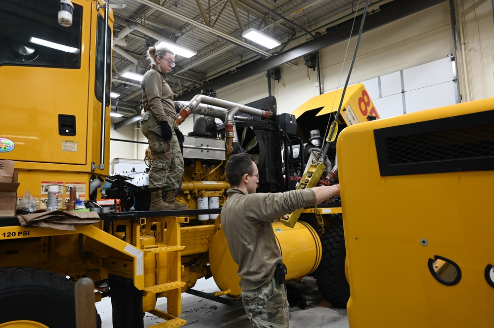 119th LRS Replaces Snow Blower Engine