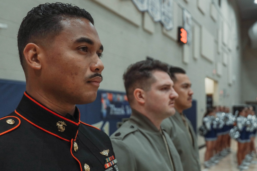 RSS Poway Marines attend Del Norte High School Military Appreciation Night