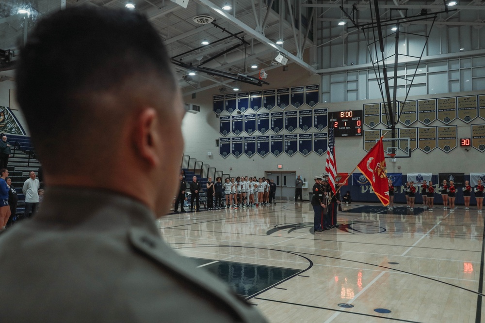 RSS Poway Marines attend Del Norte High School Military Appreciation Night