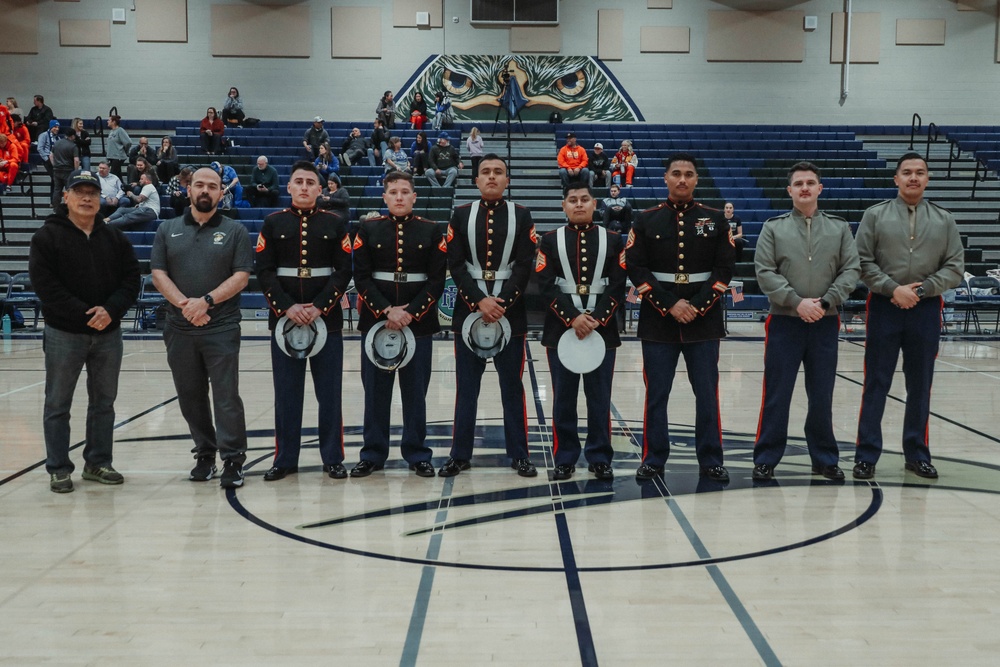 RSS Poway Marines attend Del Norte High School Military Appreciation Night