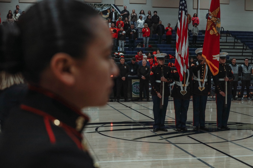 RSS Poway Marines attend Del Norte High School Military Appreciation Night