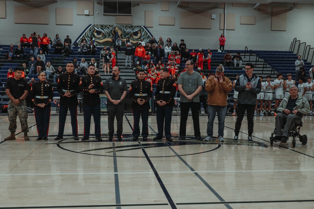 RSS Poway Marines attend Del Norte High School Military Appreciation Night