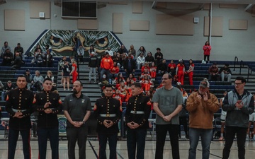 RSS Poway Marines attend Del Norte High School Military Appreciation Night