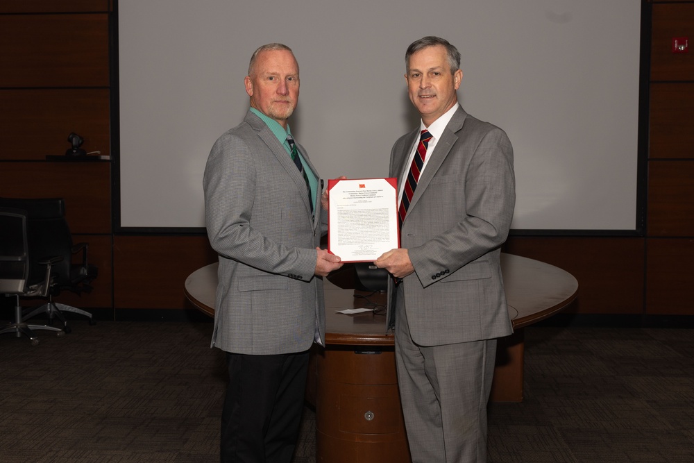 Civilian Marine of the Quarter Award Ceremony